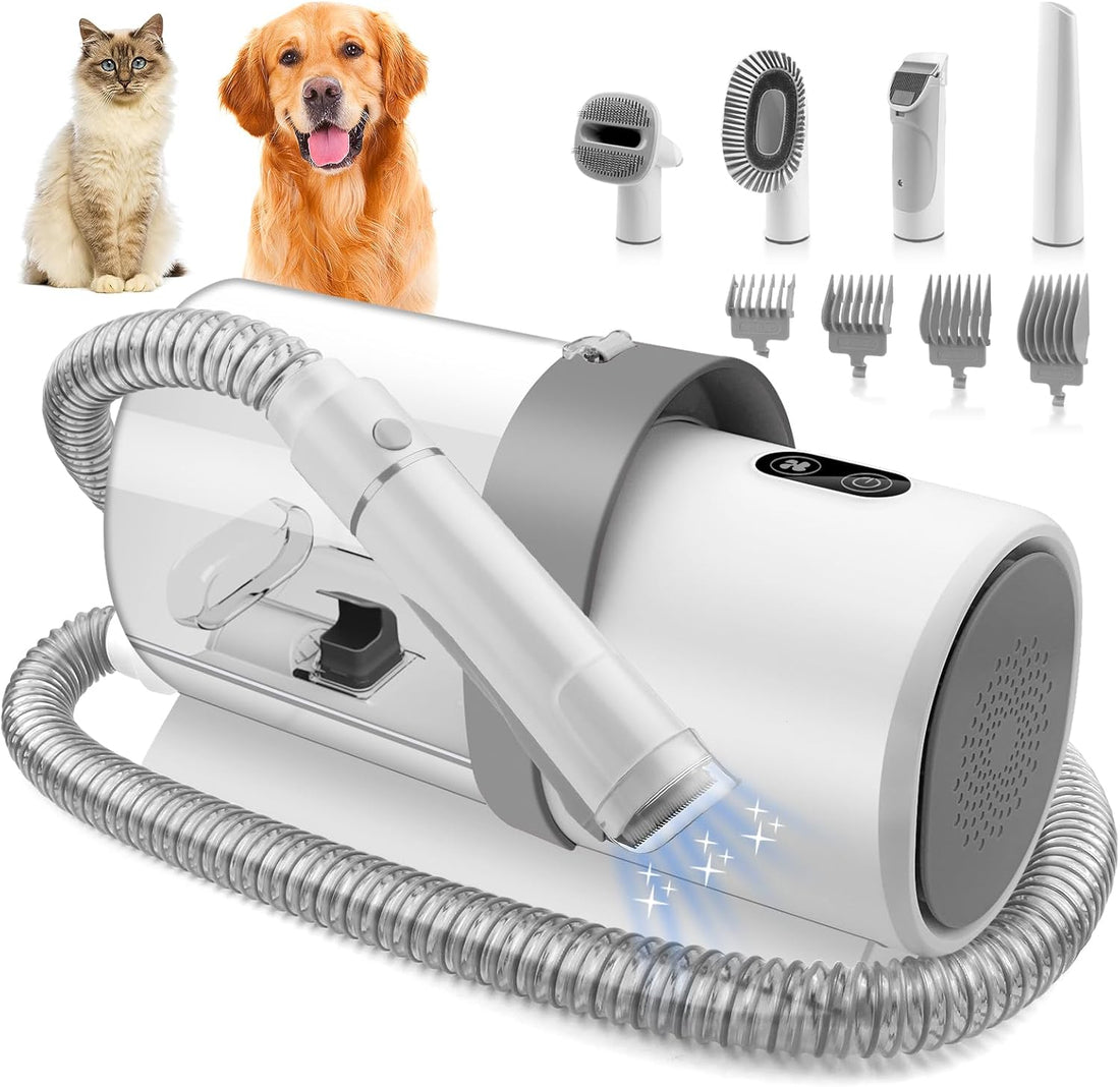 Whislo 7-in-1 Pet Grooming Vacuum Kit – 300W, 10kPa Suction, 2.5L Dust Cup